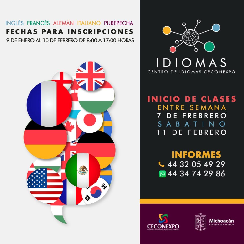 Inician inscripciones para el Centro de Idiomas de Ceconexpo