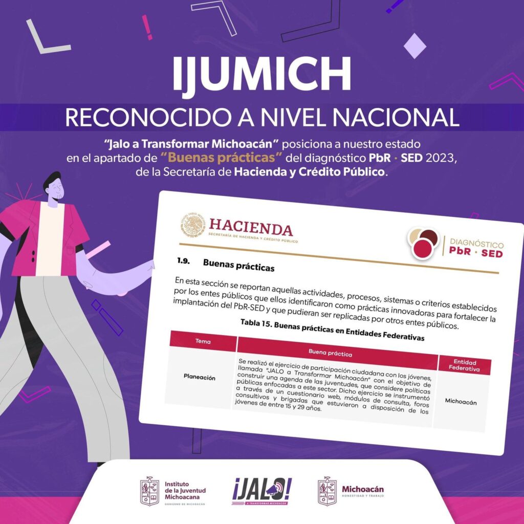 Reconocen a nivel nacional la consulta ¡Jalo! a transformar Michoacán