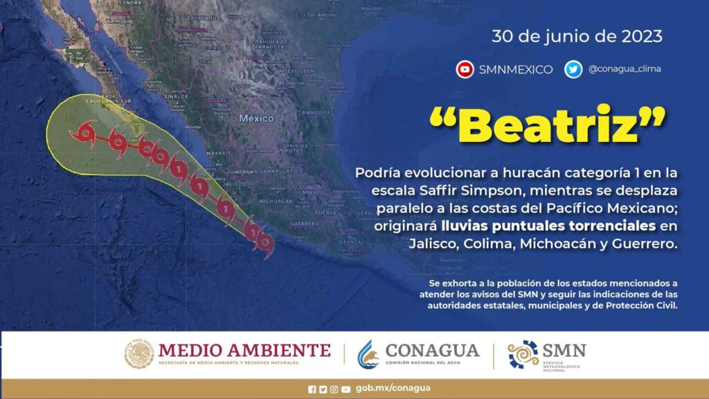 “Beatriz” impactará en Michoacán, pide PC extremar precauciones a la población
