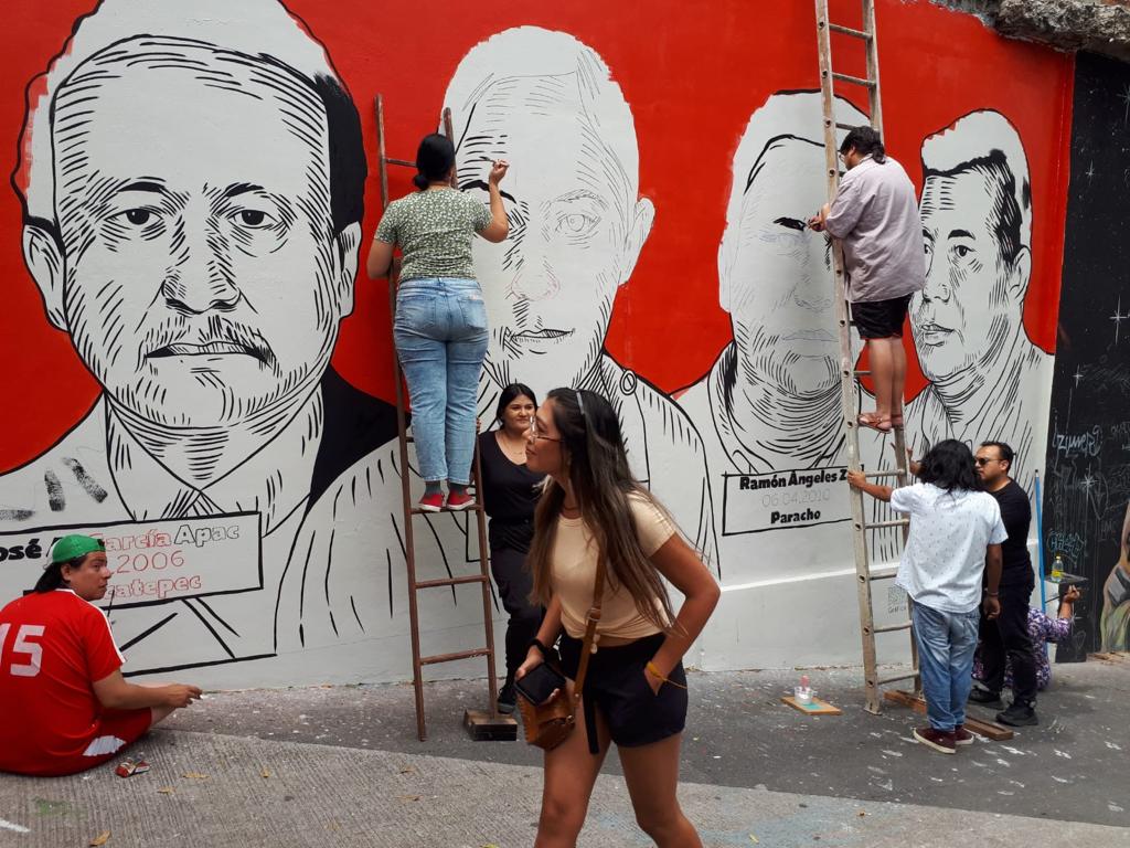 Mural de periodistas de la Plaza de la Paz será restituido