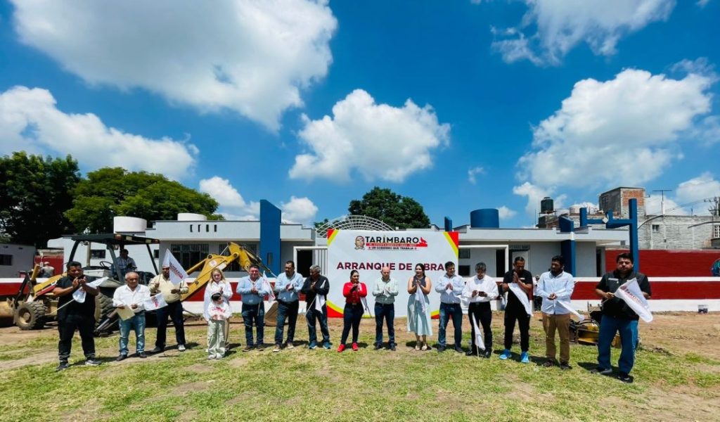 Gob. de Tarímbaro moderniza la Unidad Deportiva de la cabecera municipal
