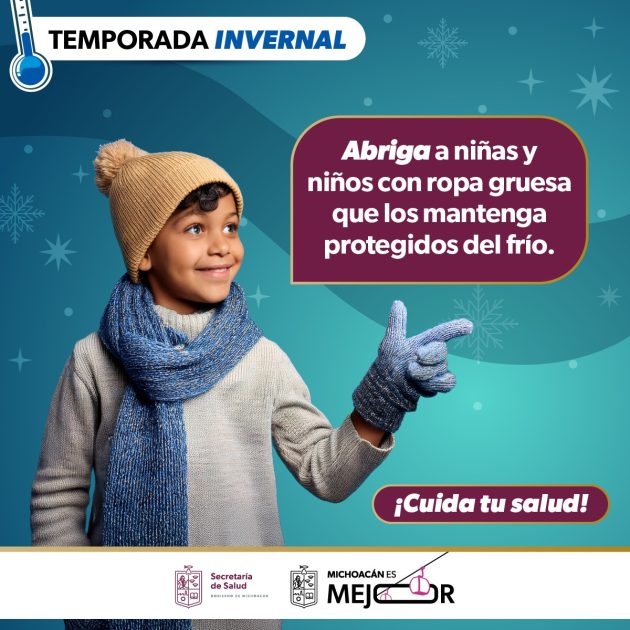 SSM te dice cómo proteger a niñas y niños contra infecciones respiratorias