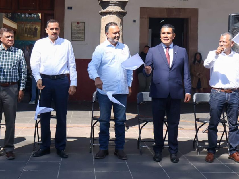 Julio Arreola encabeza arranque de brigadas de vacunación contra el sarampión en Pátzcuaro